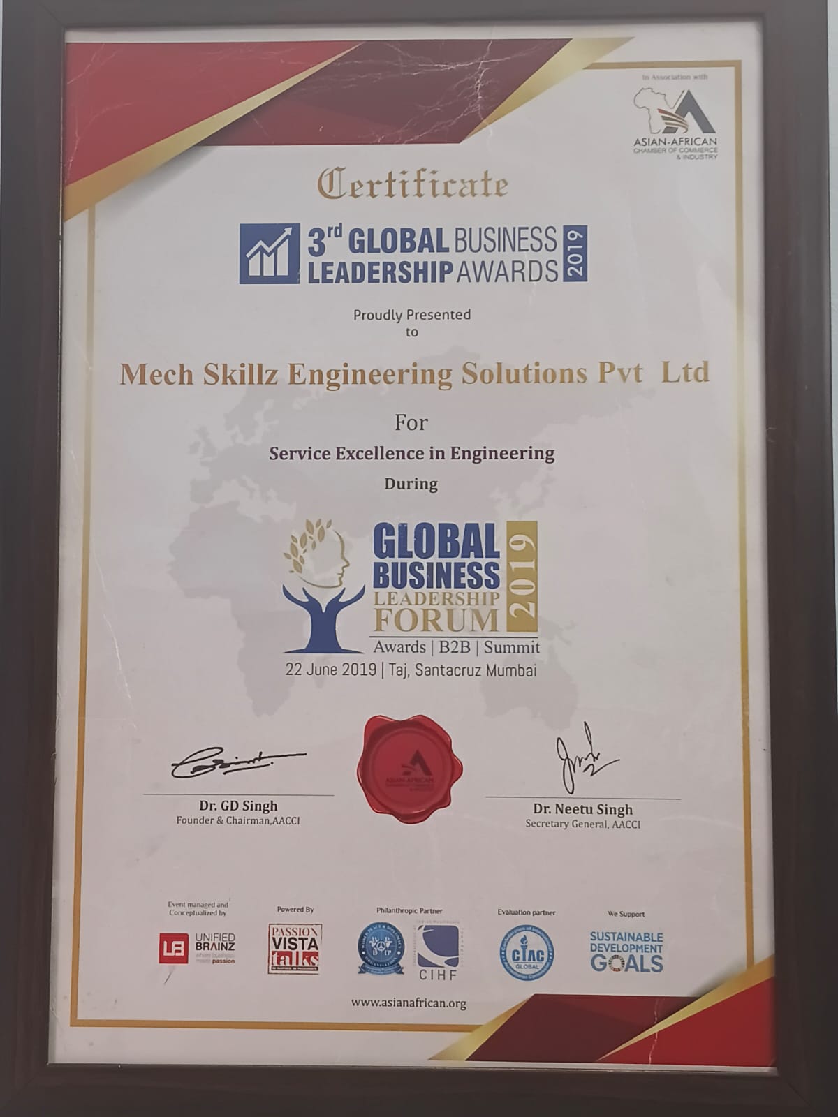 Global Business Leadership Awards 2019